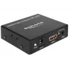 HDMI stereo / 5.1 kanālu audio ekstraktors 4K, adapteris melns