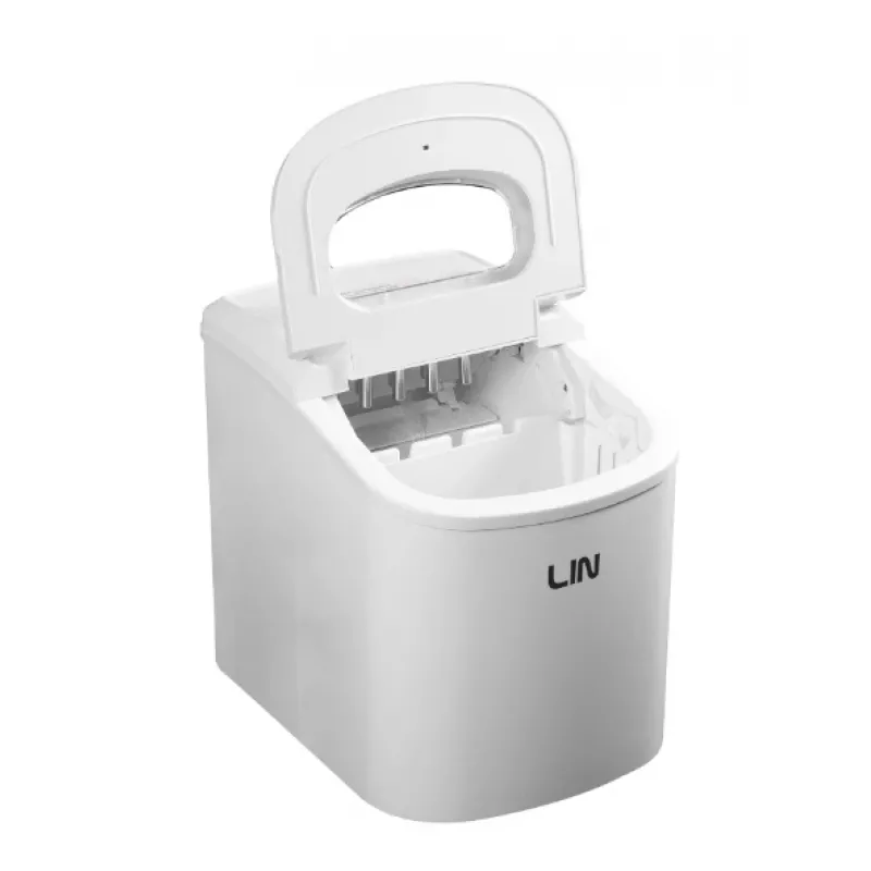 Pārnēsājams ledus kubiņu veidotājs LIN ICE PRO-W12 balts