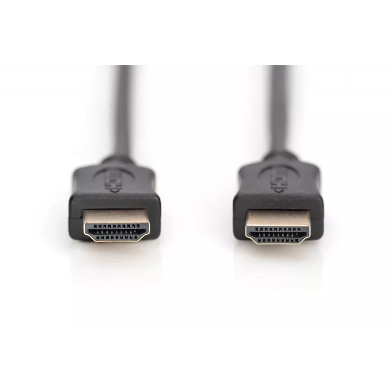 Assmann HDMI ātrgaitas savienojuma kabelis. A tipa vīr./vīr. 5,0 m. ar Ethernet. agrāk HDMI 1.4. UL. melns. zelts (AK-330114-050-S)