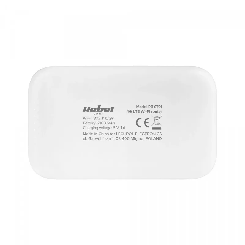 Rebel RB-0701 bezvadu maršrutētājs vienas joslas (2,4 GHz) 3G 4G