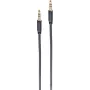 shiverpeaks ® BASIC-S--Super plāns Audio kabeļa ligzda — 3,5 mm stereo mini spraudnis uz 3,5 mm stereo mini spraudni, zelta kontakti, 3 kontaktu, apaļais kabelis, melns, 1,5 m (BS33981-S)
