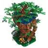 LEGO komplekts LEGO IDEAS 21318 Tree House 3-in-1 build — modulārs koku mājas modelis, vairākkārtējas būvēšanas komplekts