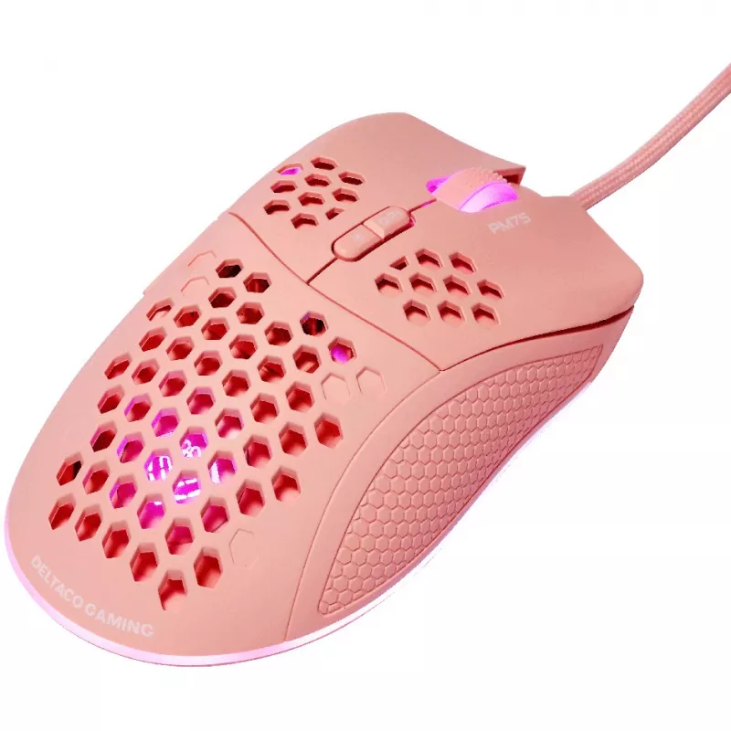 Deltaco vieglā svara spēļu pele, RGB (GAM-108-P)