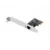 Iekšējā Ethernet tīkla karte LANBERG PCE-1GB-201, PCI Express, 1× RJ-45 Gigabit (1000 Mbit/s), melna