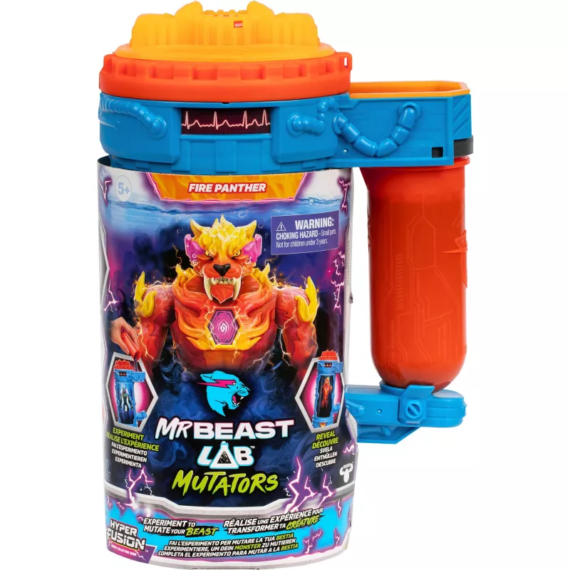 MrBeast Lab Mutators S2 Mutācijas kamera - Liesmu pantera, rotaļu figūriņa