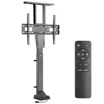 Stāvgrīdas TV stiprinājums MACLEAN MC-866 37–65 collu (94–165,1 cm) ekrāniem, VESA līdz 600×400, maks. slodze 50 kg, melns