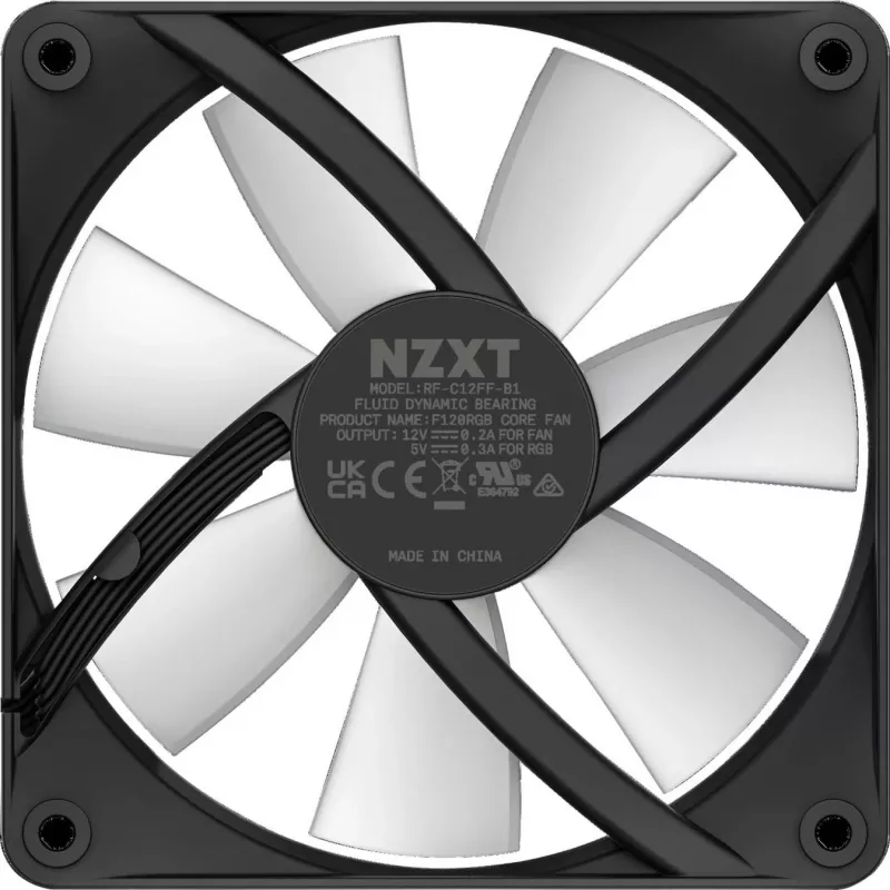 NZXT F120 RGB Core 120mm ARGB korpusa ventilators