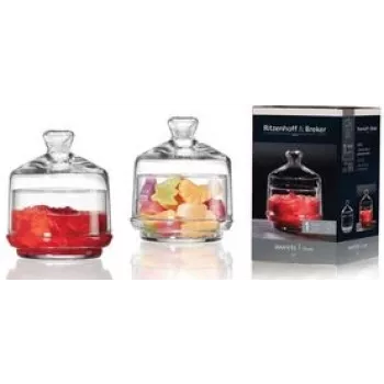 Stikla uzglabāšanas burka ritzenhoff & breker SWEETS 285 ml ar stikla vāciņu