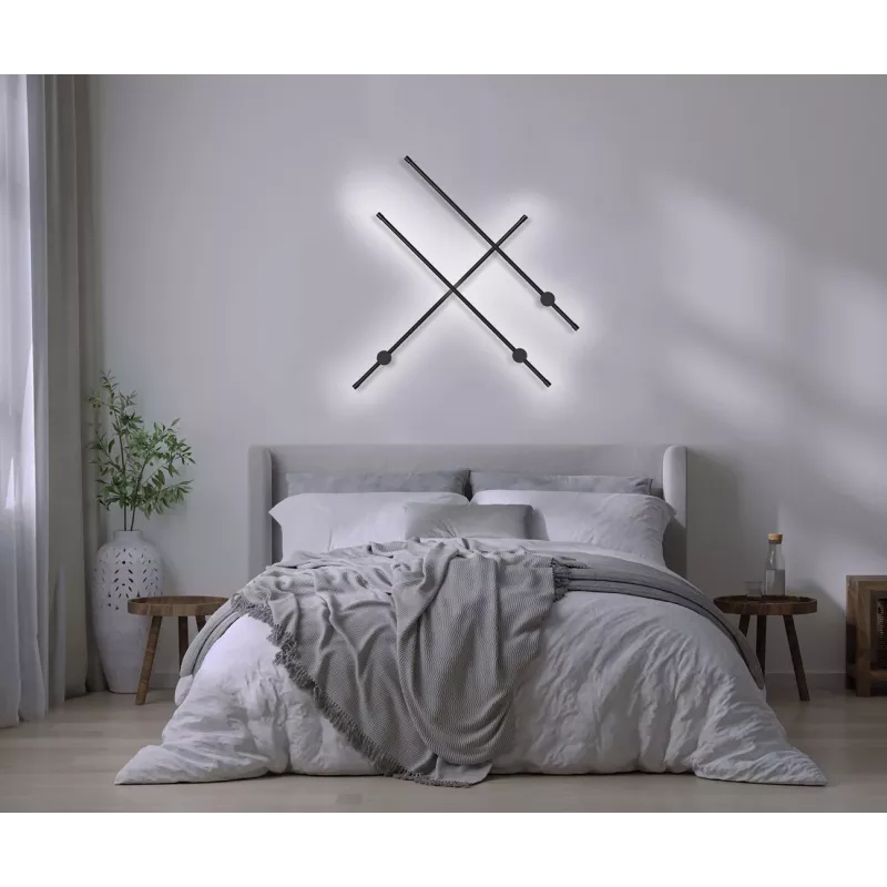 Activejet LED sienas lampa AJE-HILTON melna NW