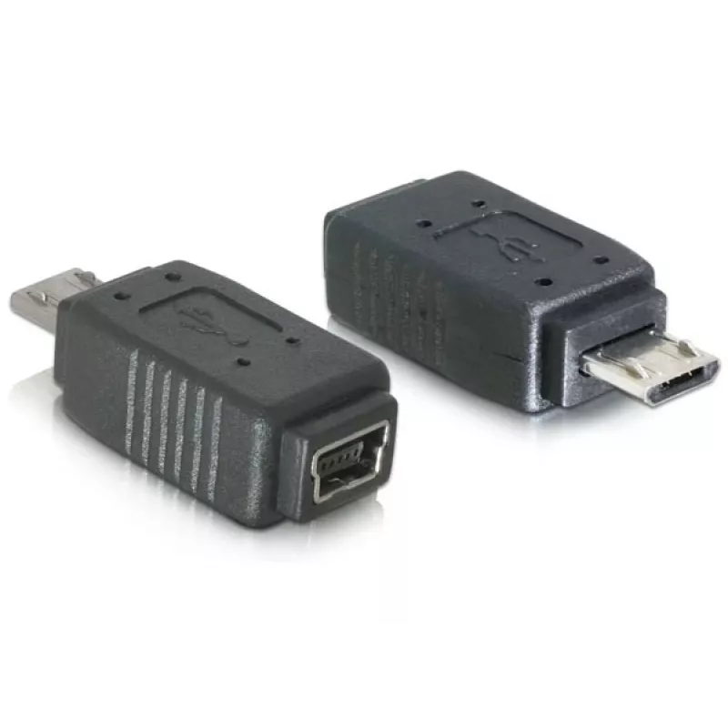 Adapteris USB micro-B vīr. uz mini USB 5-pin DeLOCK 65063