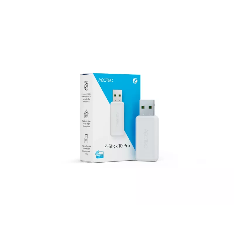 USB Z-Wave un Zigbee zibsnis AEOTEC AEOEZWA060 Pro — divprotokolu USB tīkla vārteja viedās mājas integrācijai