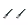 Tīkla kabelis Digitus CAT 5e SF/UTP Patch vads melns 5m