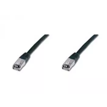 Tīkla kabelis Digitus CAT 5e SF/UTP Patch vads melns 5m