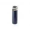 Travel mug Leifheit 03275 600 ml stainless steel, double-wall, leakproof, flip-top, handle, Melns/blue