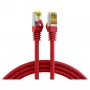 EFB-Elektronik RJ45 plāksteris kabelis Cat.6A S/FTP LSZHCat.7 neapstrādāts kabelis sarkans 0,15 m ražotājs: EFB Elektronik (MK7001.0,15R)