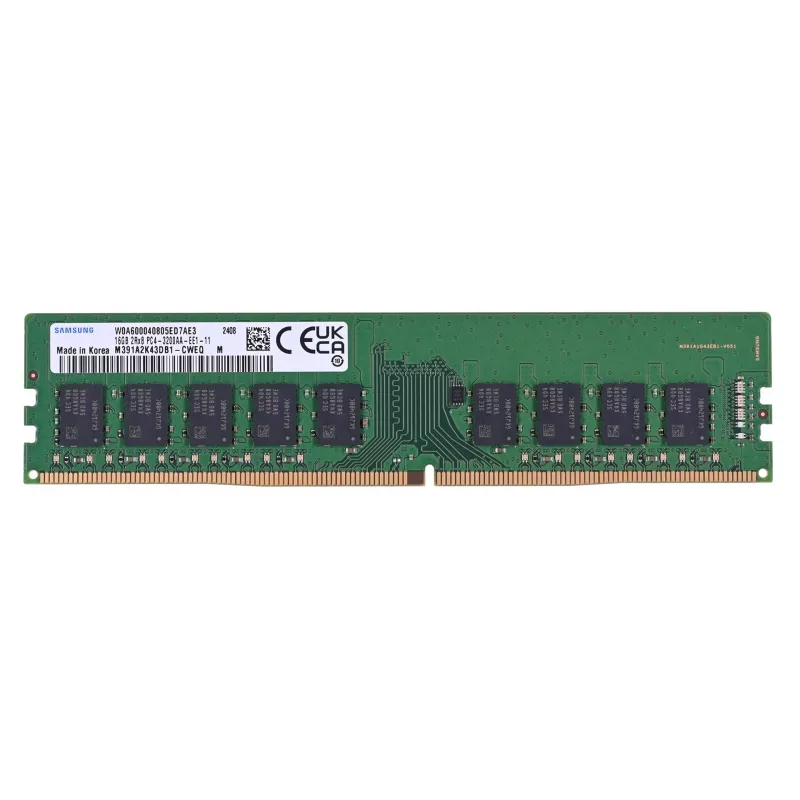 Samsung M391A2K43DB1-CWE atmiņas modulis 16 GB 1 x 16 GB DDR4 288 kontaktu DIMM ECC