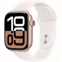 APPLE Watch Series 10 GPS 42mm rožu zelta alumīnija korpuss ar gaiši sārtu sporta siksniņu — S/M