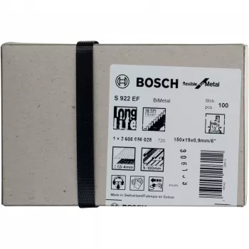 Bosch 2 608 656 028 finierzāģa/lentzāģa/atgriezeniskās zāģa asmens Bimetal 100 gab.