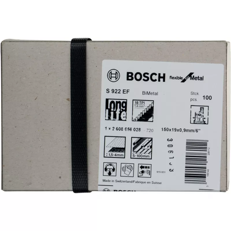 Bosch 2 608 656 028 finierzāģa/lentzāģa/atgriezeniskās zāģa asmens Bimetal 100 gab.