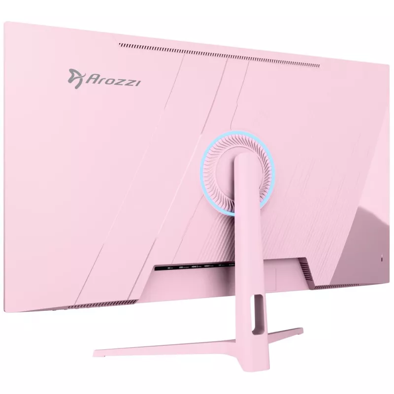 Datora monitors Arozzi Nova 32 collas (80 cm) 2560×1440 Quad HD LED 1 ms 16:9 Rozā ar skaļruņiem un VESA