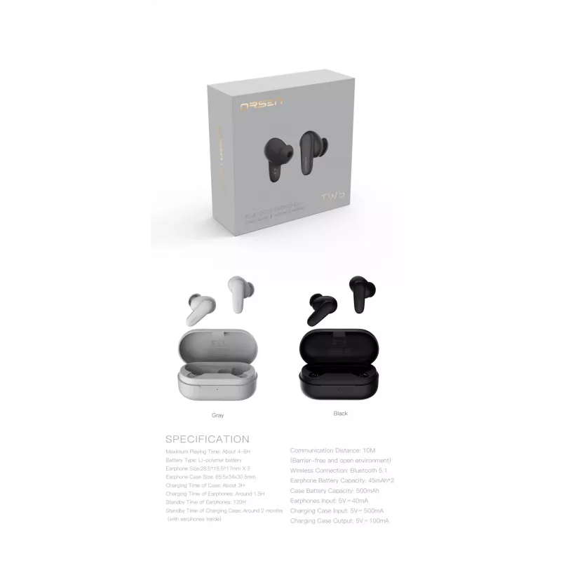Austiņas Orsen T3 Bluetooth