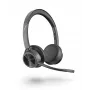 Austiņas HP POLY Voyager 4320 Microsoft Teams sertificētas, vadu un Bluetooth, USB-A + BT700 sargspraudnis, apkārtauss, 1,5 m kabelis, 162 g, melna
