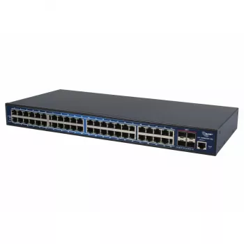 ALLNET 48+4P ALL-SG8652M-10G Ethernet komutators 48 x Gigabit + 4 x 10G SFP+ porti, montāža statnē