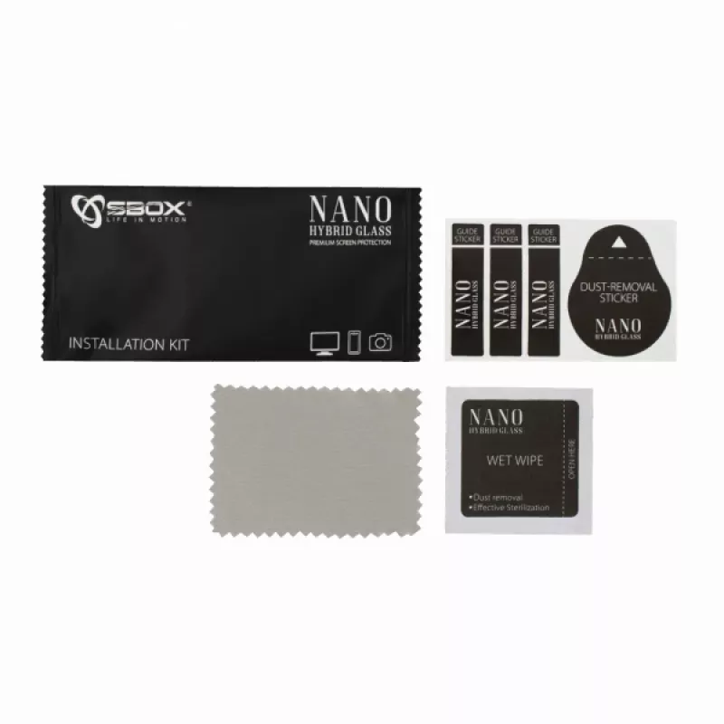 Sbox Nano Hybrid Glass 9H ekrāna aizsargs Garmin Fenix 5