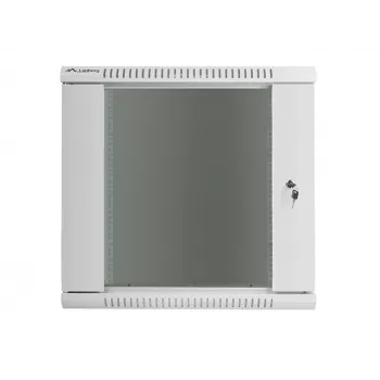 Pie sienas stiprināms tīkla skapis LANBERG WF01-6412-10S, 12U, 19 collas, 600×450×640 mm, IP20, 60 kg