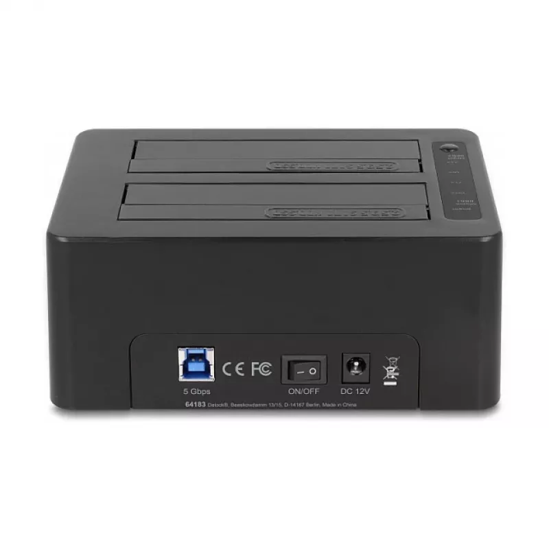 DeLOCK USB Dual Docking Station for 2 x SATA HDD SSD Clone Function Card Reader