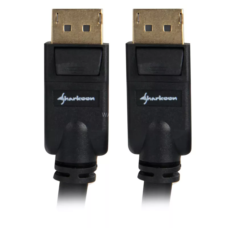 DisplayPort kabelis Sharkoon DisplayPort 1.3, 4K atbalsts, 2 m
