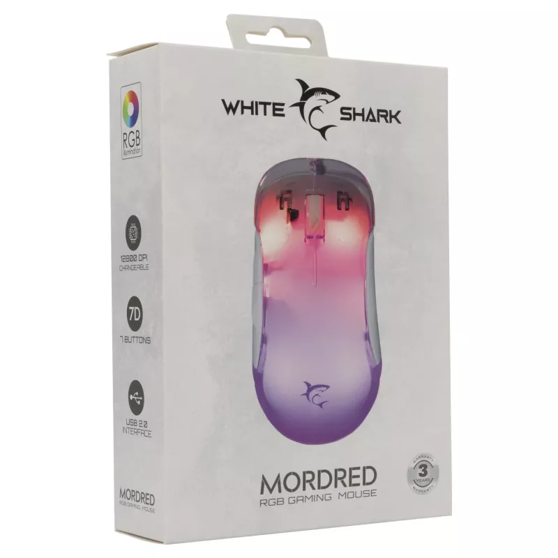 Pele White Shark GM-5017 Mordred balta USB