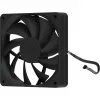 120 mm korpusa ventilatoru 4 paka HYTE FA12 melns, PWM atbalsts, standarta 120mm montāža