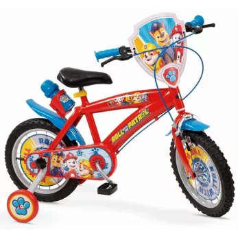 Bērnu velosipēds 14 Paw Patrol sarkans 1478 zēnam JAUNS TOIMSA
