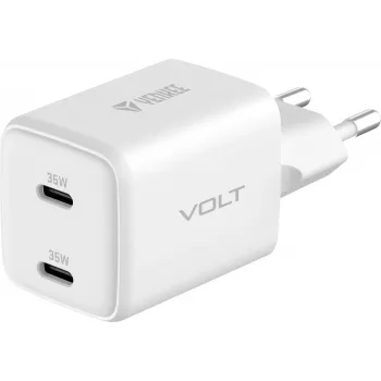 Sienas USB-C lādētājs YENKEE G35D 2x18W Power Delivery 3.0 3A