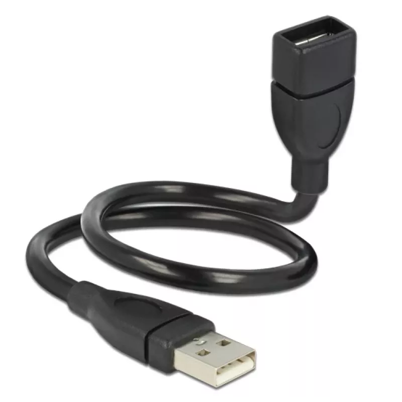 USB kabelis DeLOCK 35cm USB 2.0 83498 Melns