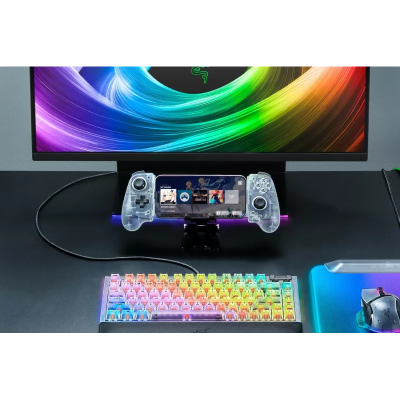 Razer Kishi V3 - Phantom White Ed. USB spēļu kontrolieris Android, iOS