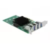DeLOCK PCI Express x4 karte ar 4 ārējiem USB 3.0 četru kanālu portiem - zema profila formas faktors
