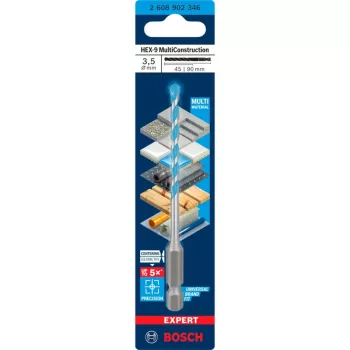 Expert HEX-9 Multi Construction betona urbis Ø 3.5 mm 1 gab. (2608902346)