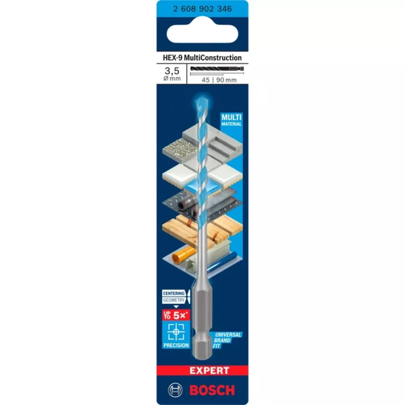 Expert HEX-9 Multi Construction betona urbis Ø 3.5 mm 1 gab. (2608902346)
