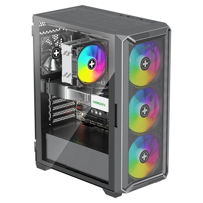 Korpuss|XILENCE|ATX/micro ATX/Mini-ITX|Melns|Midi Tower|PC|XG161