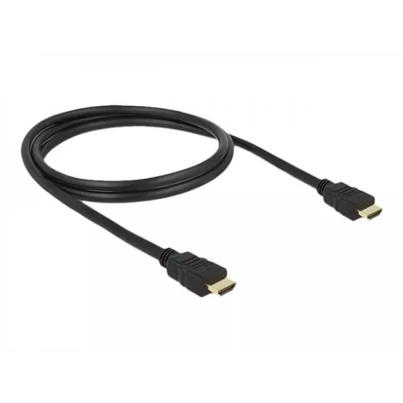 HDMI kabelis DeLOCK 84752 1m Type A vīr.-vīr. melns