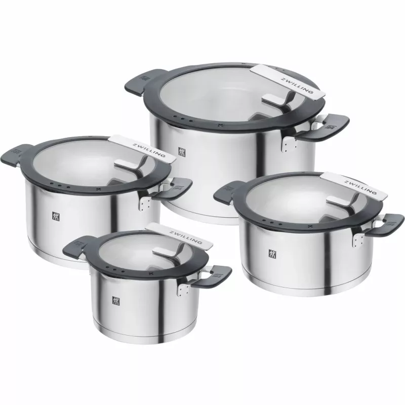 ZWILLING SIMPLIFY 66870-004-0 Katlu komplekts Nerūsējošais tērauds 4 gab. Sudraba Melns