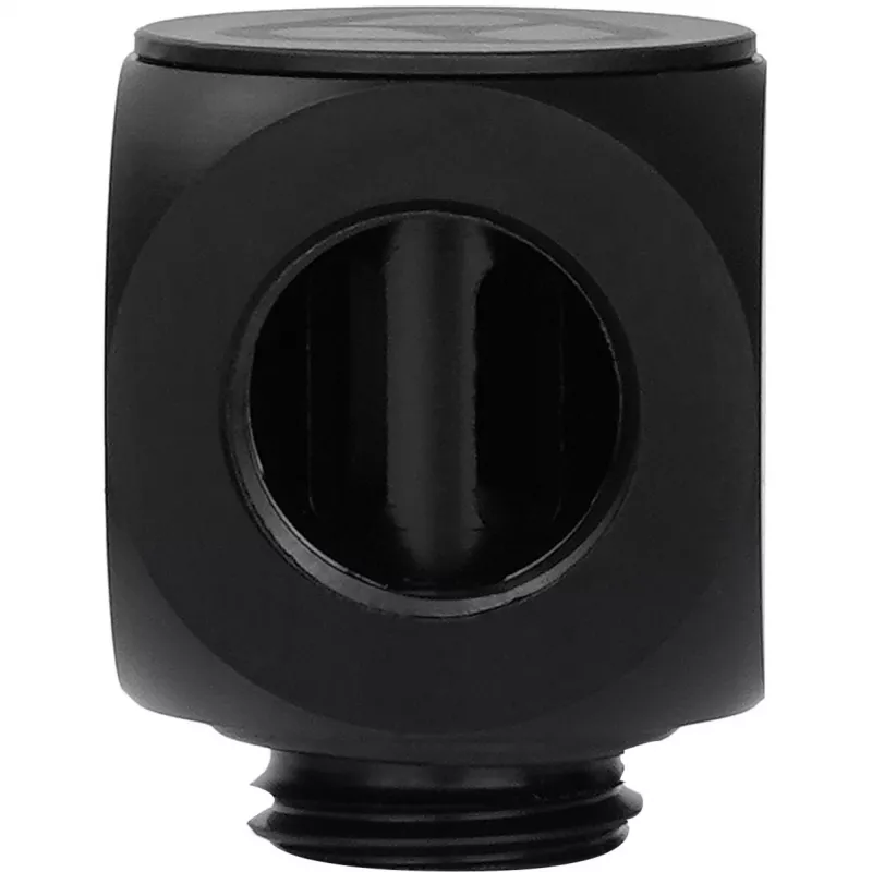 Thermal Grizzly DeltaMate Rotary 90° – ūdens dzesēšanas savienojums, melns, 1 gab. (TG-DM-FIT-0003)