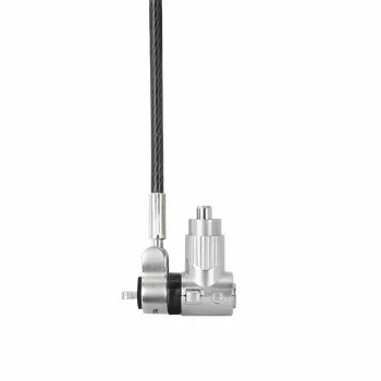 DICOTA D32068 universāla mini kabeļa slēdzene portatīvajiem datoriem, 0,3 m, 3 maināmas galviņas, sudraba krāsā