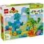 Konstruktors LEGO DUPLO 10451 Dinozauri uz riteņiem 3-in-1 komplekts, 108 gab., vecumam 3+, augstums 220 mm