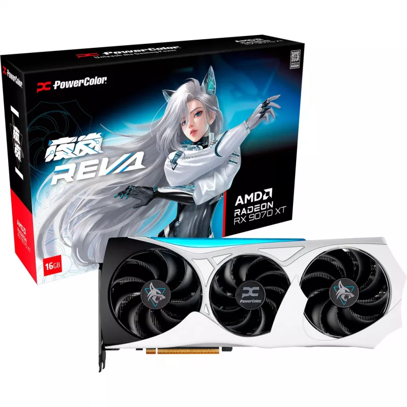 Grafikas karte power color Hellhound RX 9070 XT 16GB OC (RX9070XT 16G-L/OC/REVA)
