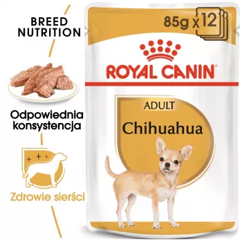 Mitrā suņu barība Royal Canin Chihuahua Adult paciņa 85 g — mājputnu gaļa, pieaugušiem čivavas 1–1.9 kg