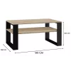 Topeshop MODERN 1P SON CZ kafijas / sānu / stūra galdiņš Kafijas galdiņš taisnstūra forma 2 kāja(-as)