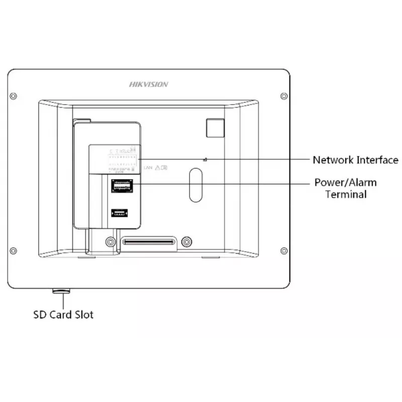 Hikvision DS-KH6320-WTE1-W video durvju ieejas sistēma 17.8 cm (7) Balta